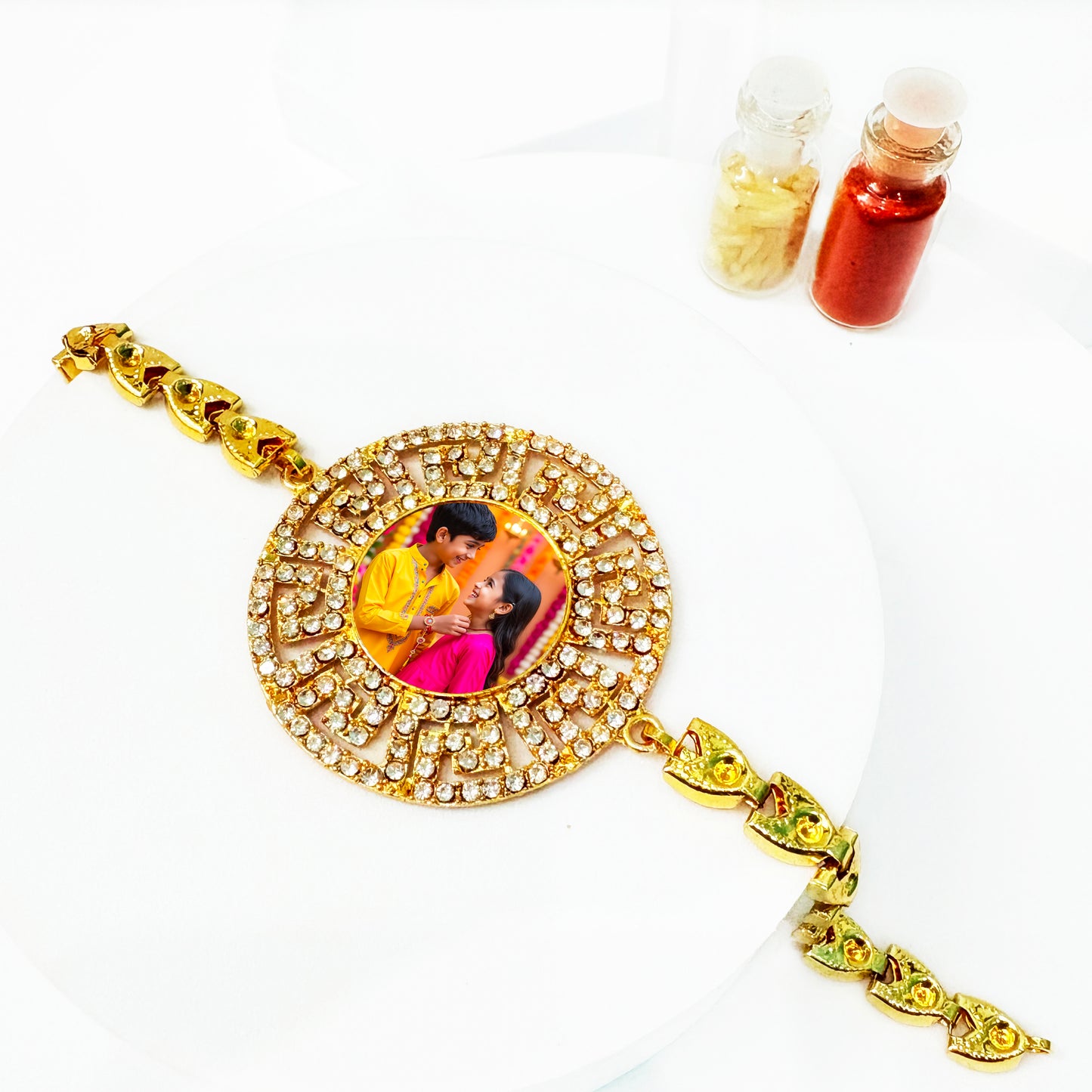 Personalized Bracelet Style Photo Rakhi