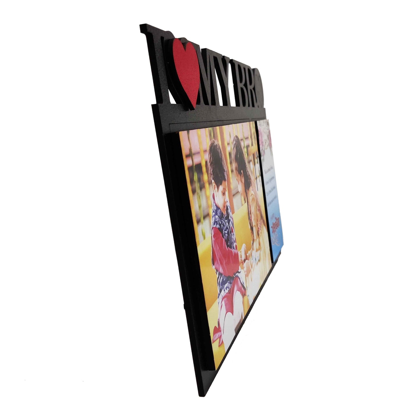 Personalized Photo Frame Rakhi Combo with Chocolate, Rakhi, Kumkum & Chawal