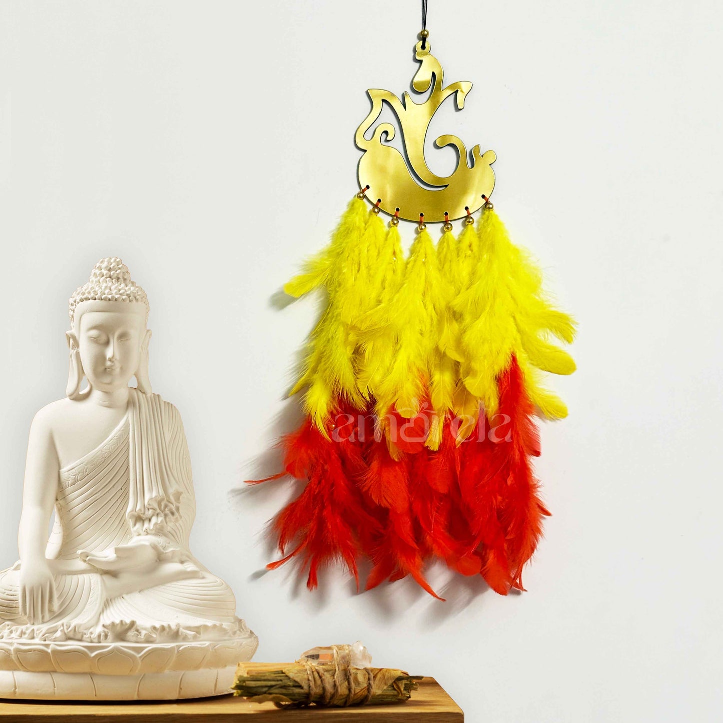 Ganesha Big Dream Catcher with Customizable Colors and Optional LED