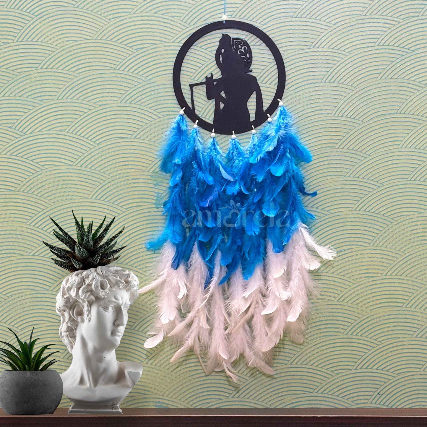 Kanha Ji Big Dream Catcher with Customizable Colors and Optional LED