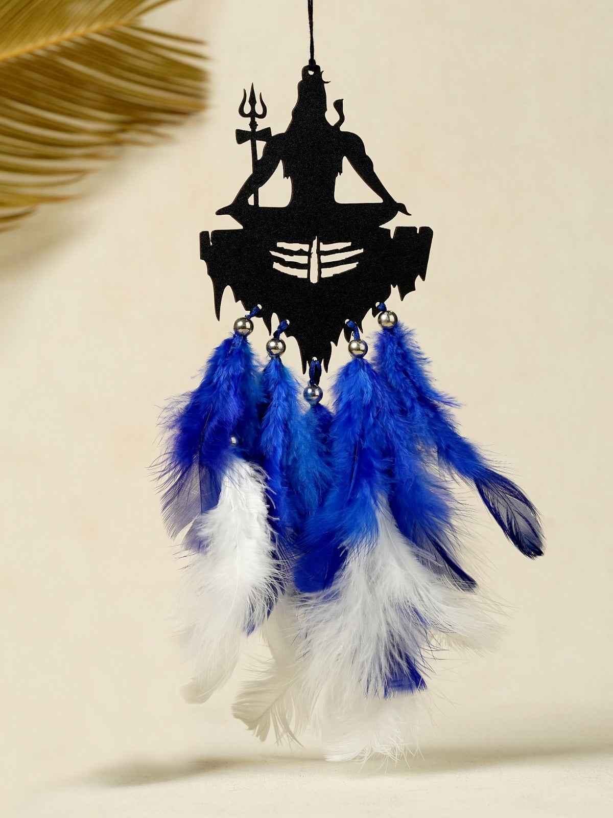 Shiva Theme Car Dream Catcher with Rudraksh Rakhi – Spiritual Combo Gift for Rakshabandhan
