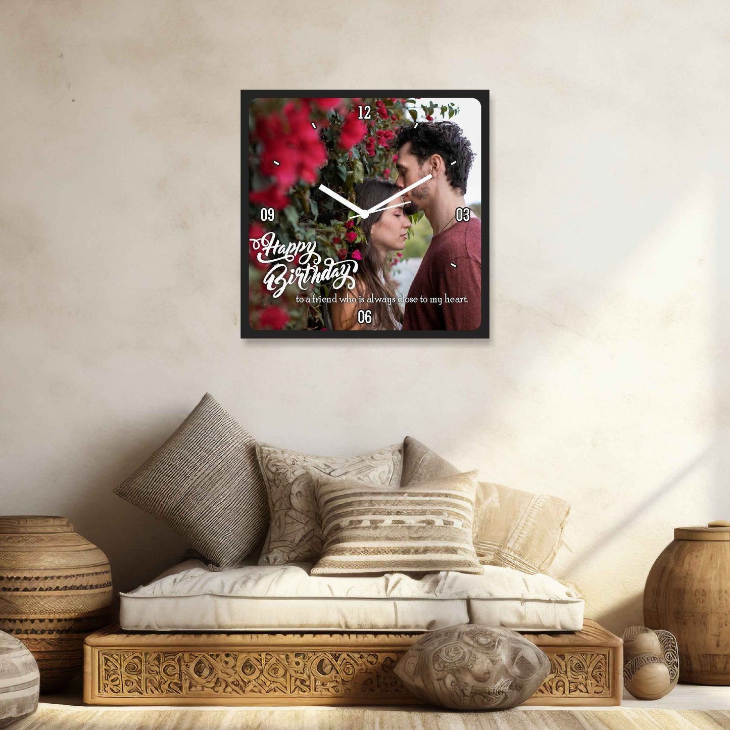 Designer Wall Clock – Personalized with Your Special Moments - Amoreta