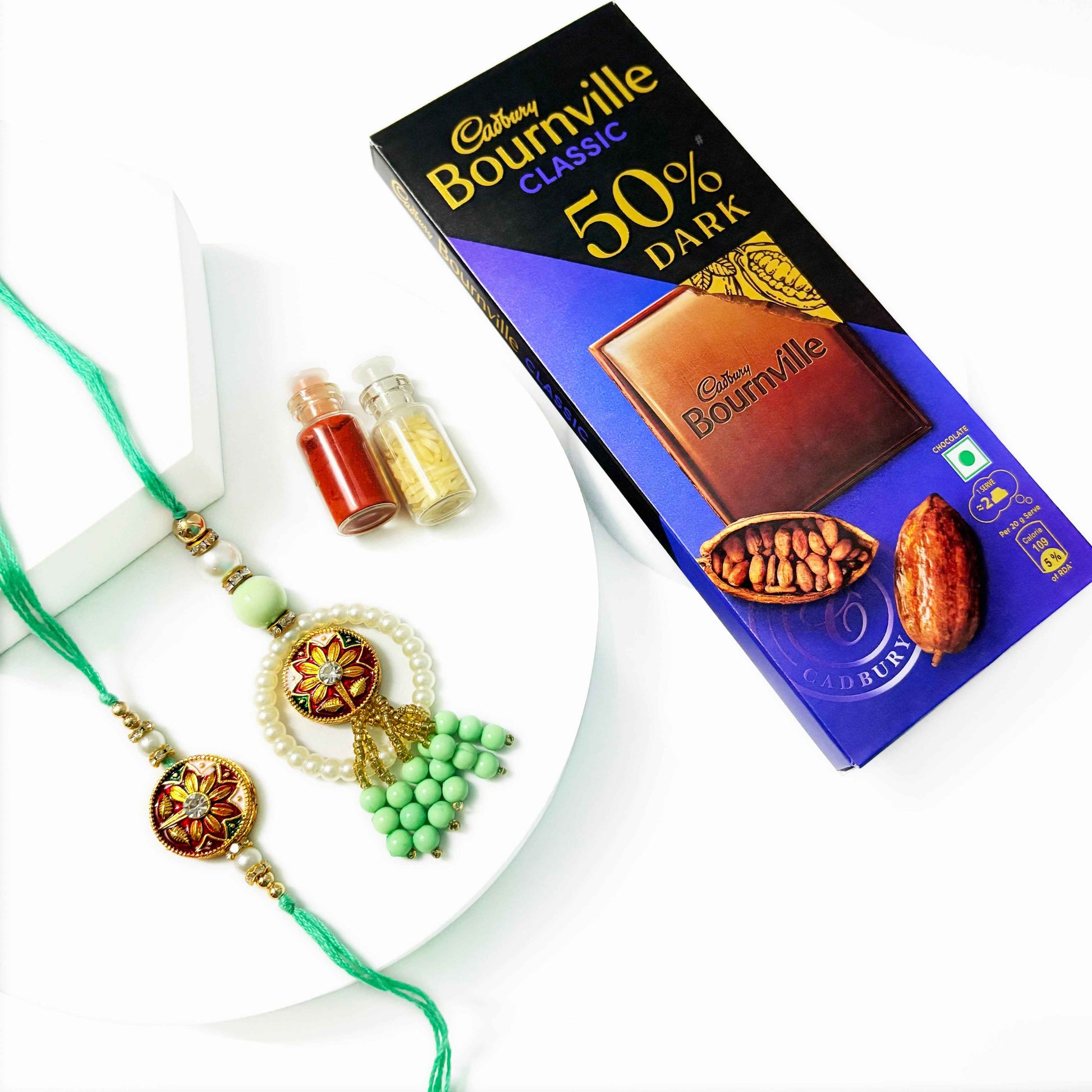 Couple Pair Rakhi with Chocolate – Celebrate Rakshabandhan with Love and Sweetness