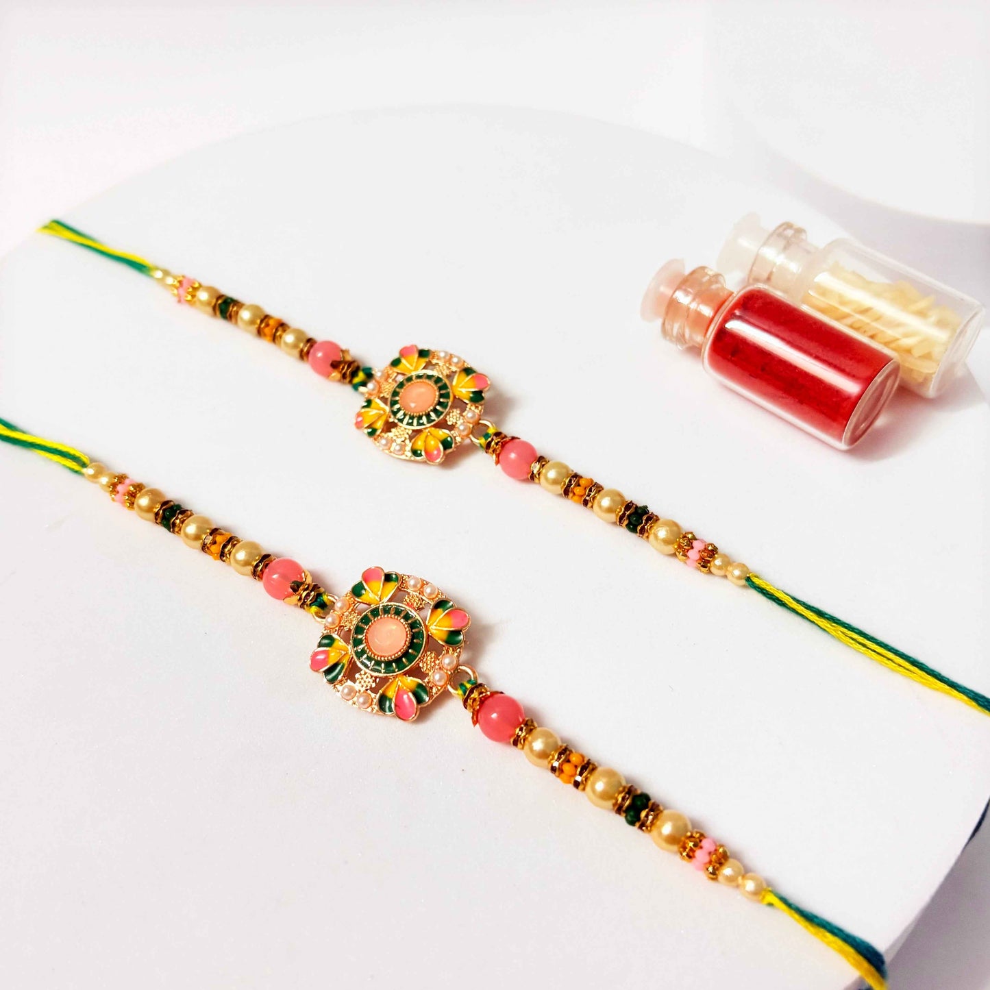 Premium Designer Rakhi Set – 2 Beautiful Rakhis for Brothers