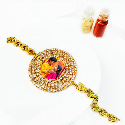 Personalized Bracelet Style Photo Rakhi