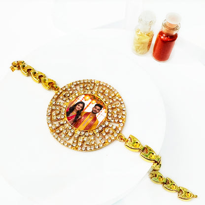 Personalized Bracelet Style Photo Rakhi