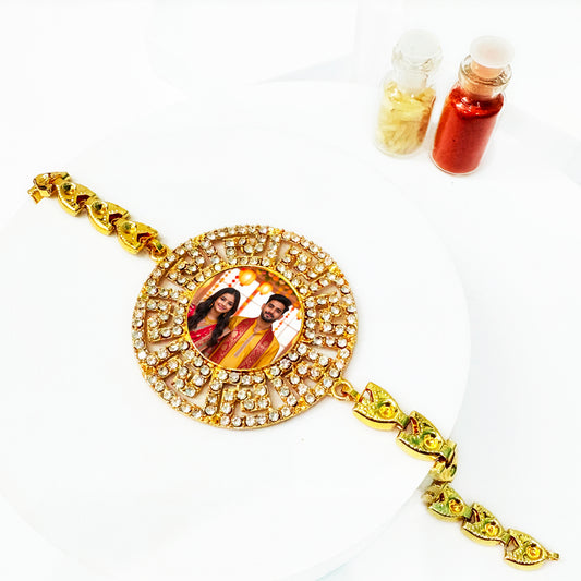 Personalized Bracelet Style Photo Rakhi