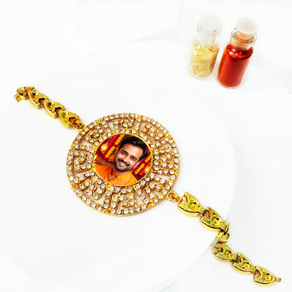 Personalized Bracelet Style Photo Rakhi