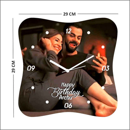 Customized Photo Clock With Rakhi (12x12 inch)