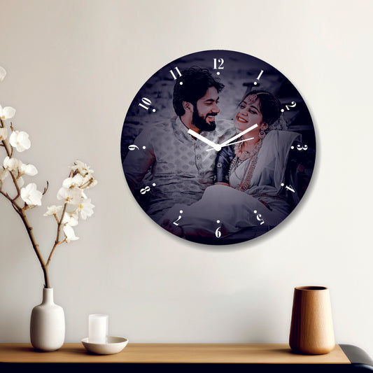 Round Designer Wall Clock – Personalize with Your Special Memory and Message