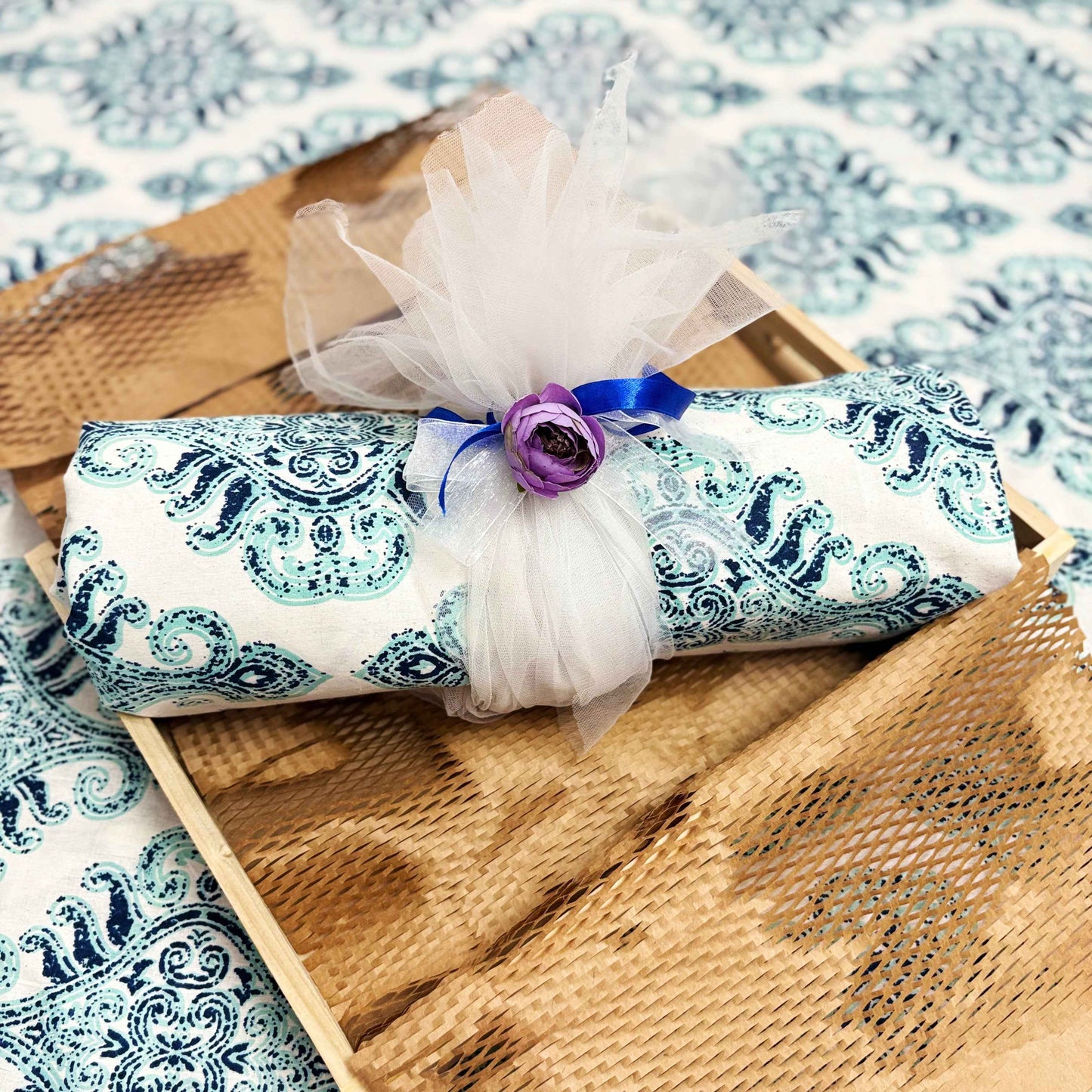 Mother’s Day Gift Hamper – Bedsheet + Dairy Milk + Car Dream Catcher Combo