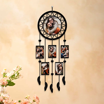 Personalized Wall Hanging with Photo Frames with Rakhi – Raksha Bandhan Photo Collage Gift