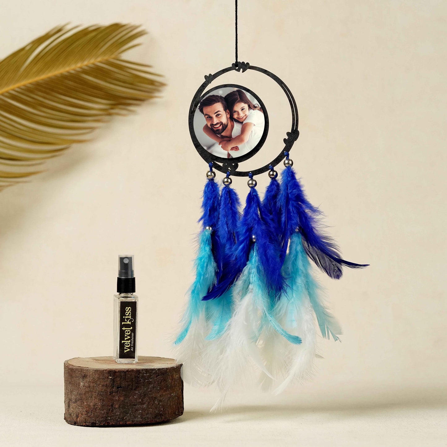 Fairy Dream Catcher Wall Hanging for Mother's Day – Big Size with Pink Feathers & Optional LED Light
