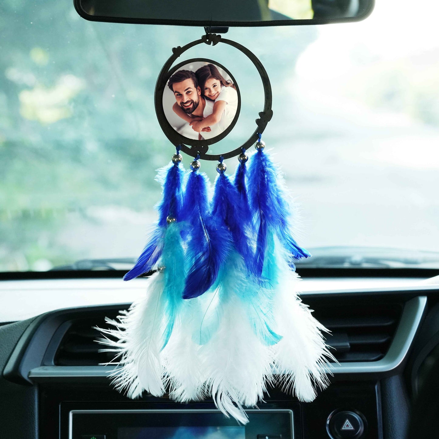 Fairy Dream Catcher Wall Hanging for Mother's Day – Big Size with Pink Feathers & Optional LED Light