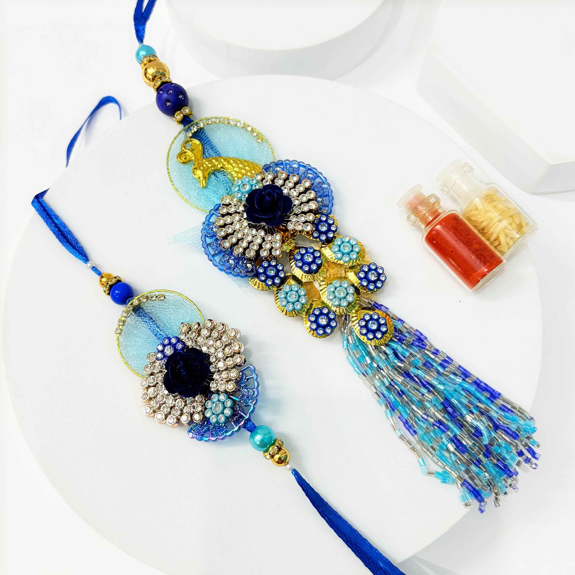 Couple Rakhi – Peacock