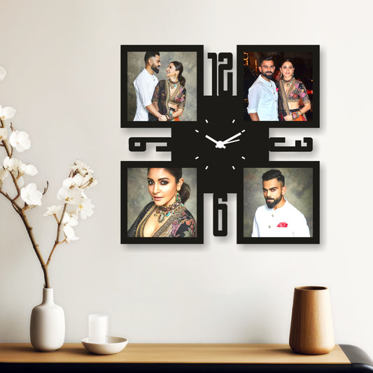 Large Square Designer Wall Clock – Personalize with Your Favorite Memories