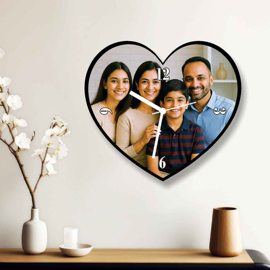 Mother’s Day Heart-Shaped Personalized Wall Clock – A Gift Straight From the Heart